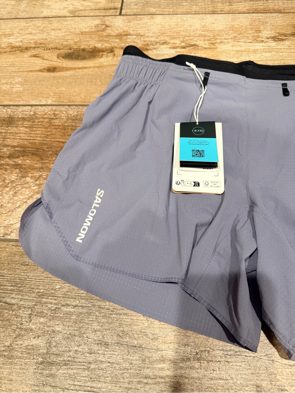 Salomon | Sense Aero 5” Shorts Blue Granite NWT - Picture 3 of 9